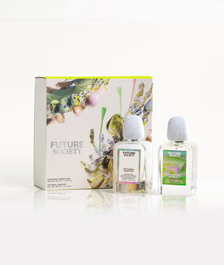 Optimal Habitat Fragrance Enhancing Primer and Floating Forest Eau De Parfum Bottles with printed box
