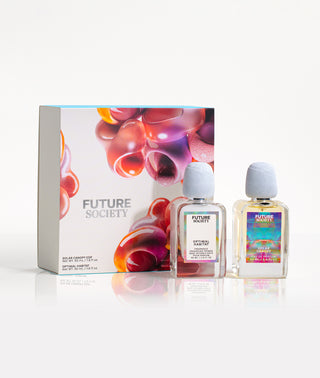Optimal Habitat and Solar Canopy Eau de Parfum with floral printed box on white background