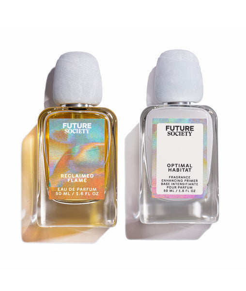 Optimal Habitat Primer and Reclaimed Flame eau de Parfum – Future